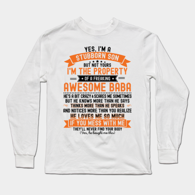 stubborn son t shirt